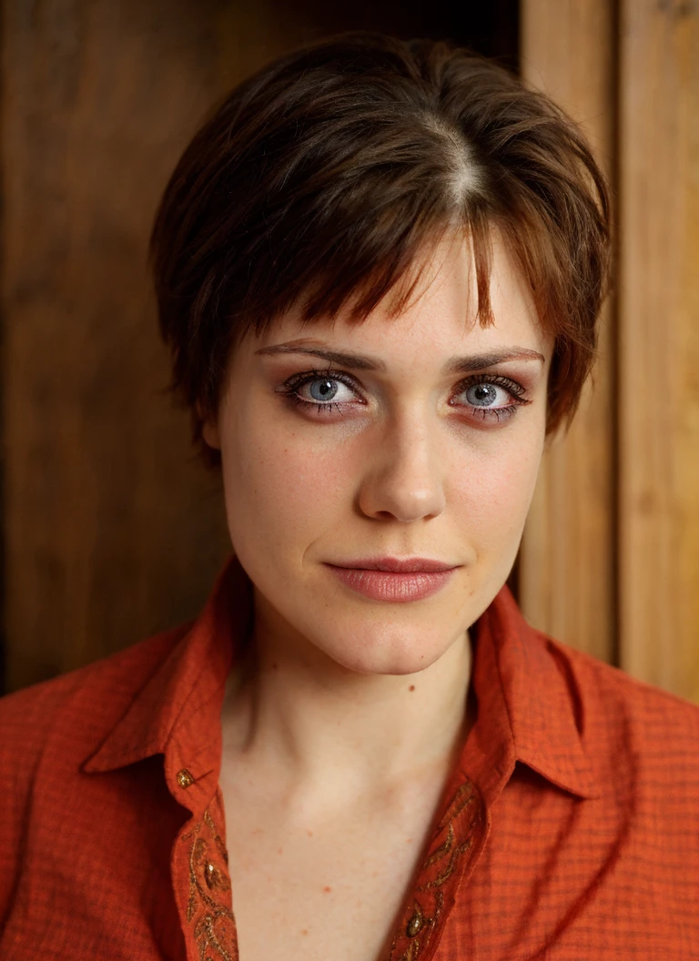 professional photography, portrait of a woman in red checkered shirt, in the doorway, pixie cut, bold, bright colours, (high detailed skin:1.1)
<lora:jennie_jacques_lora_v01:1> jenjac
