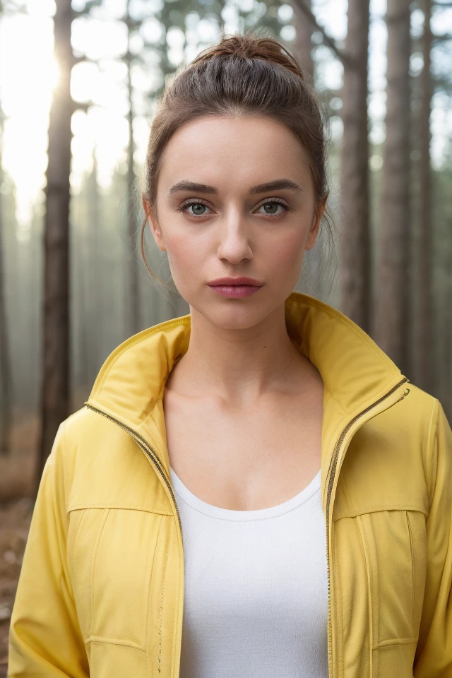 <lora:Gigi_v1-000020:0.8>g1g1, portrait photo of a woman, wearing (snow:1.1) on hair, wearing (yellow coat:1.1), standing in a forrest, god rays, raining, red umbrella
, 8k high definition, high detail eyes, highest quality, skin texture, masterpiece, best quality, perfect lighting, cinematic lighting, (sharp focus:1.2), HDR, beauty, ultra-detailed, amazing, eos, skin_pores <lora:polyhedron_all_eyes:0.2> highly detailed iris <lora:more_details:0.3>