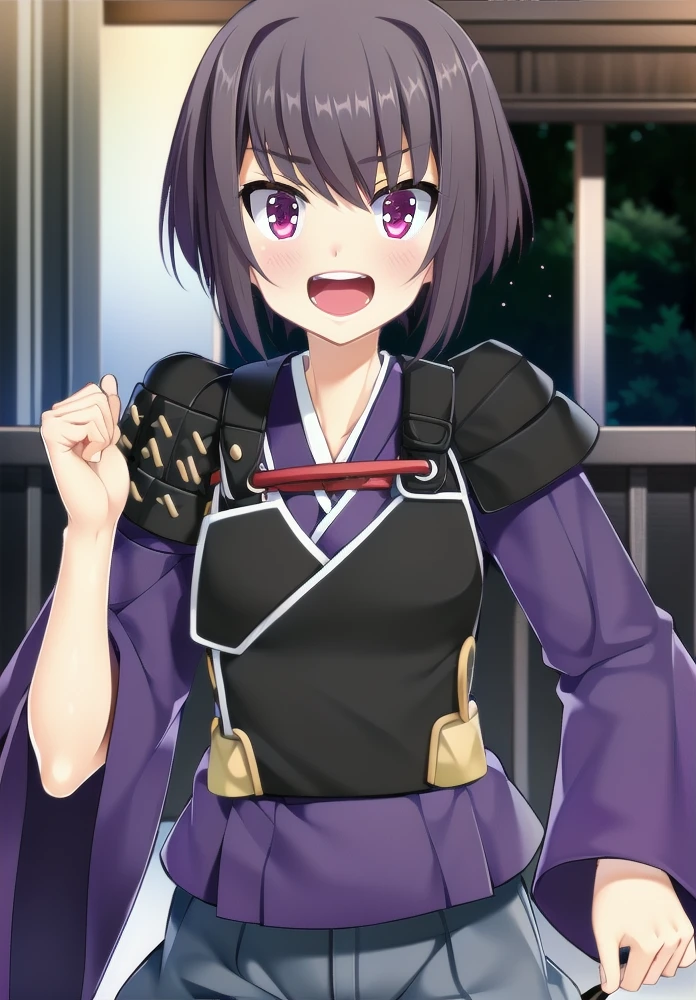 masterpiece, <lora:saito_hida_v1-000021:0.8>, hida_s, upper body,laughing,