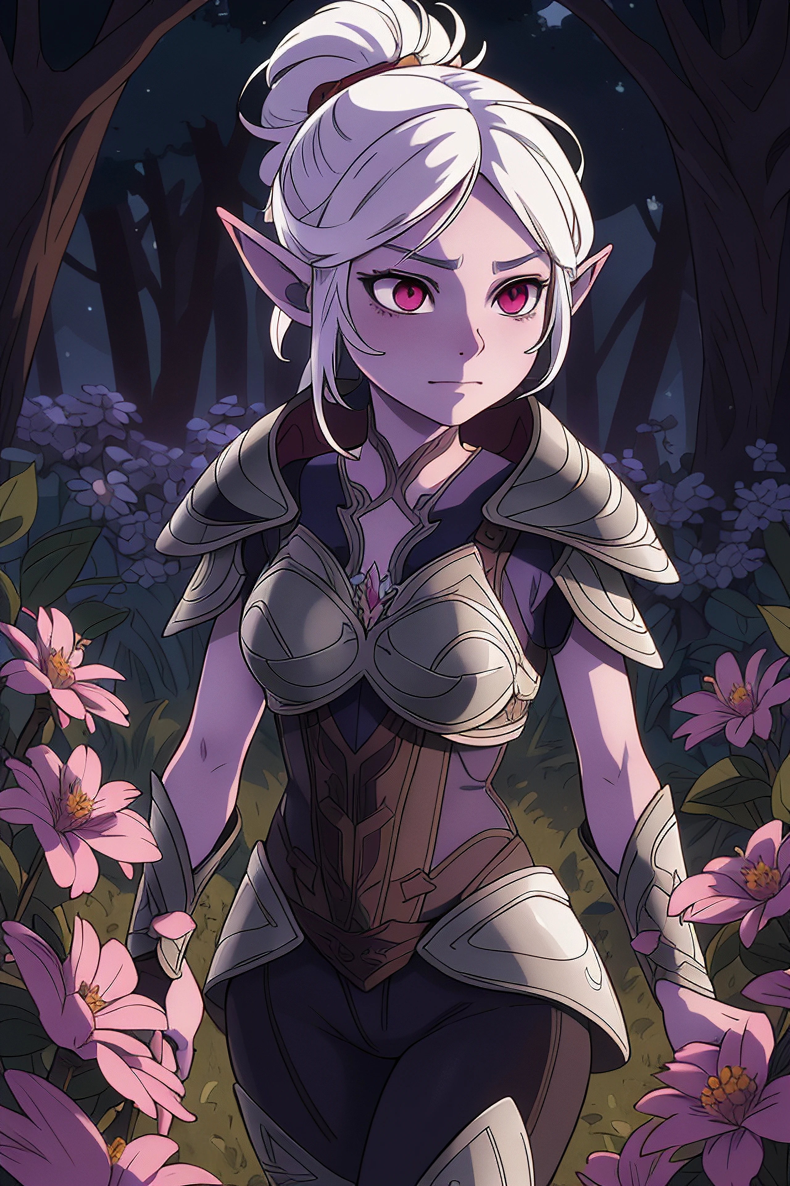 <lora:Minthara__Baldurs_Gate_3:0.5>
minthara,1girl,drow, armor, elf, flower, pointy ears, purple flower, red eyes, solo, sword, weapon, white flower, white hair, illustration of a anime girl imagination, hyperrealistic photo by Seebas Apterus and Larry Bell art, blending, smooth, detailed expressions, artstyle, detailed eyes, HDR, UHD, 64k, RTX, sharp, sharp focus, highly detailed, intricate detail, professional, artistic flow, ultra detailed, high resolution photography, (bright colors)