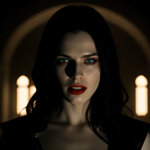 UHD, 4k, ultra detailed, cinematic, a photograph of <lora:vampire fangs teeth 1.5:1.2>
a pale skin vampire woman with a vampire's teeth and a blood stain on her face cinematic vampire fangs teeth, epic, beautiful lighting, inpsiring