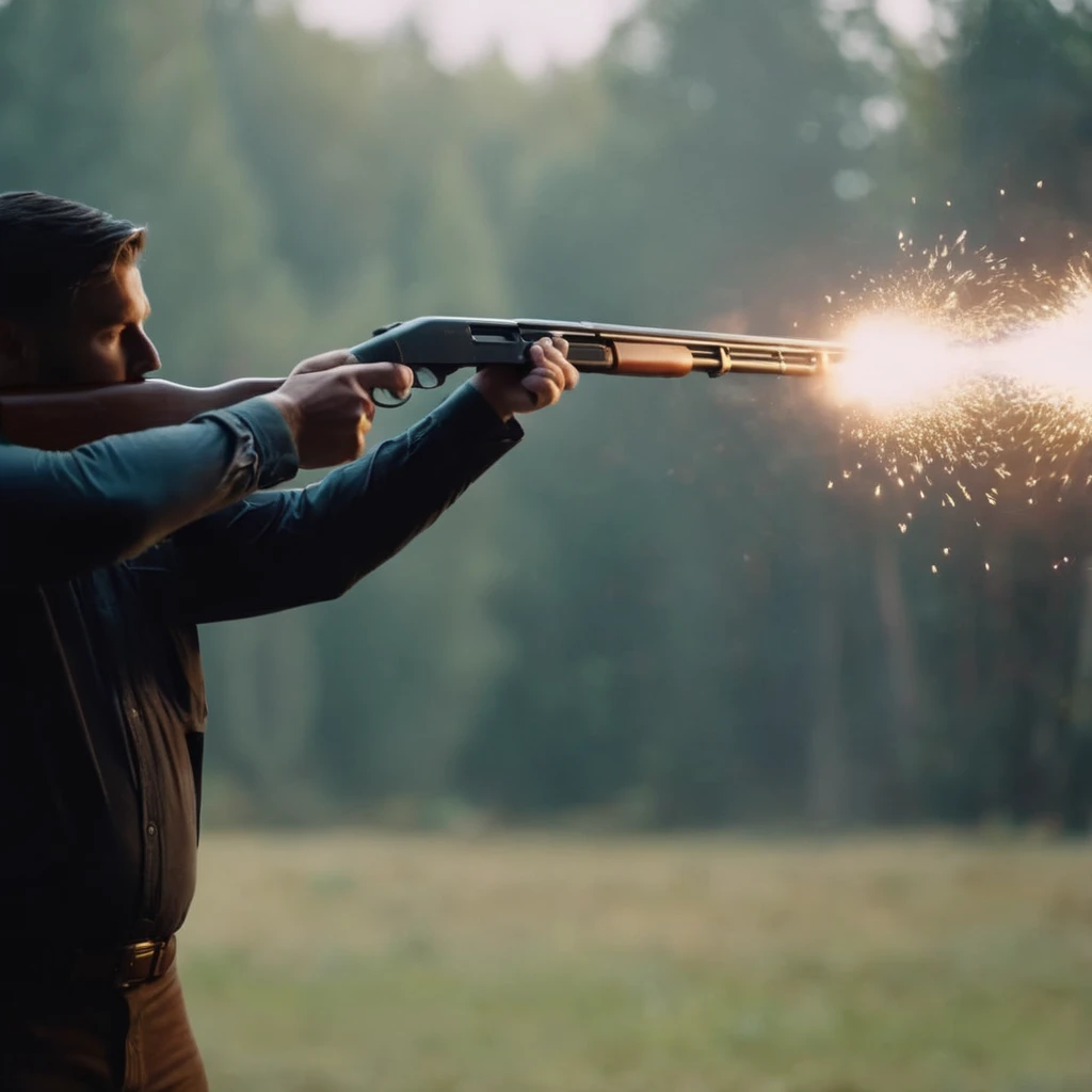 cinematic film still of <lora:Shotgun:1.2>
Shotgun a person firing a Shotgun in their hand with muzzle flash perfection, shallow depth of field, vignette, highly detailed, high budget, bokeh, cinemascope, moody, epic, gorgeous, film grain, grainy
