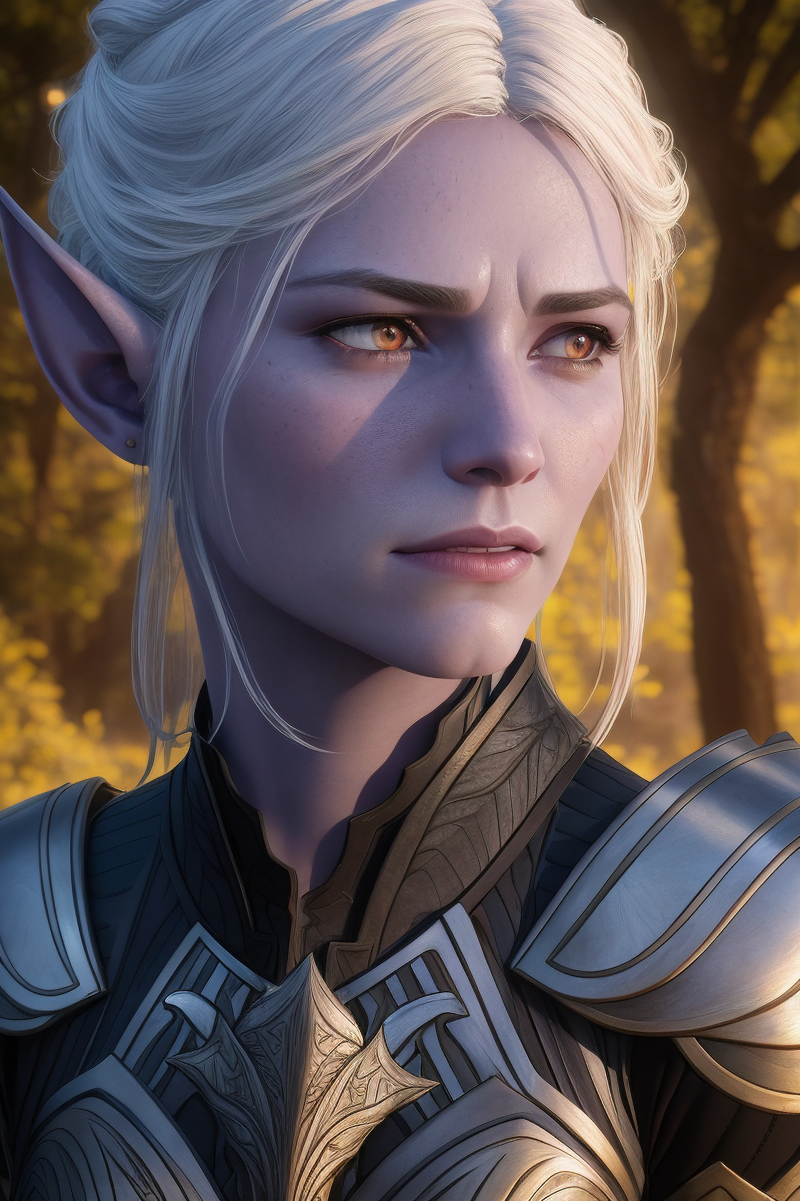 <lora:Minthara__Baldurs_Gate_3:0.5>
minthara,1girl,drow, armor, elf, flower, pointy ears, purple flower, red eyes, solo, sword, weapon, white flower, white hair, (8K),Best quality, masterpiece, ultra high res, (photorealistic:1.4), raw photo, (Authentic skin texture:1.3), (film grain:1.3), (selfie angle),beautiful detailed eyes and face,masterpiece, best quality,close-up,