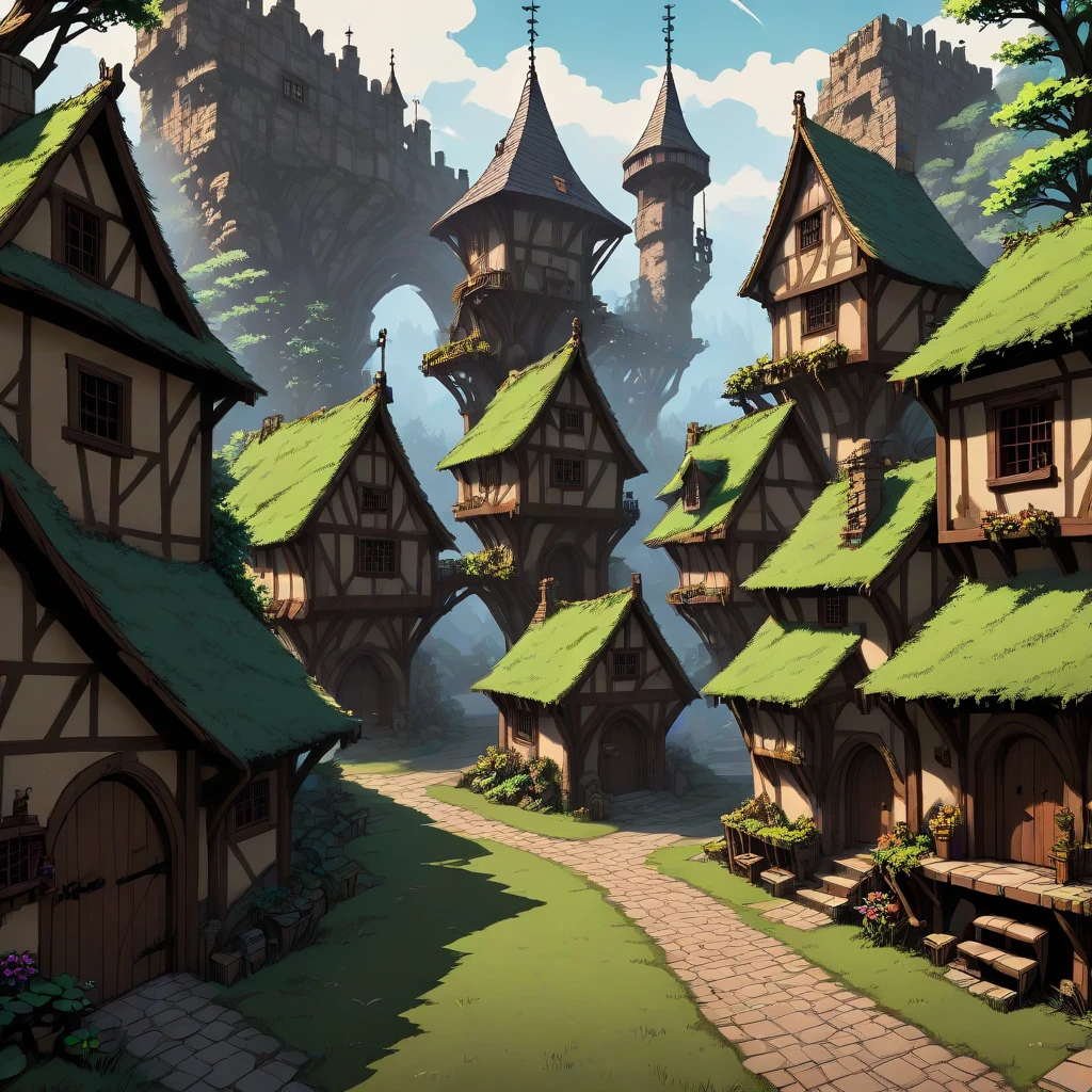 nvinkpunk, a medieval fantasy village in faerie land