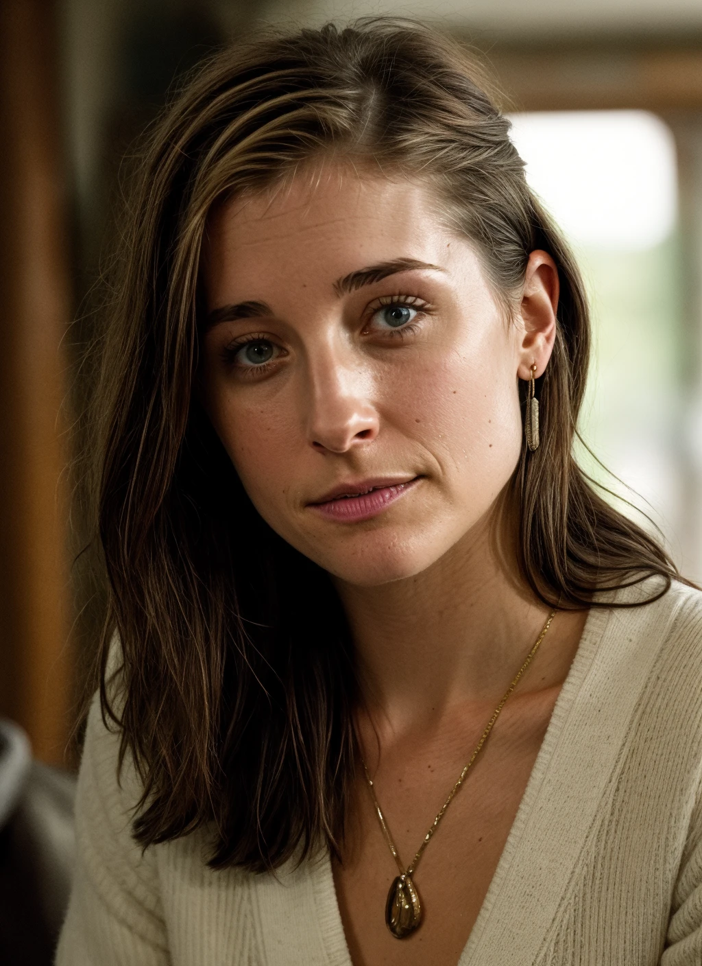 RAW photo of 20 years old allisonmack-ti, natural lighting, 8k uhd, dslr, high quality, film grain, Fujifilm XT3, <lora:add_detail:0.7>, by Peter Lindbergh, christmas theme, young