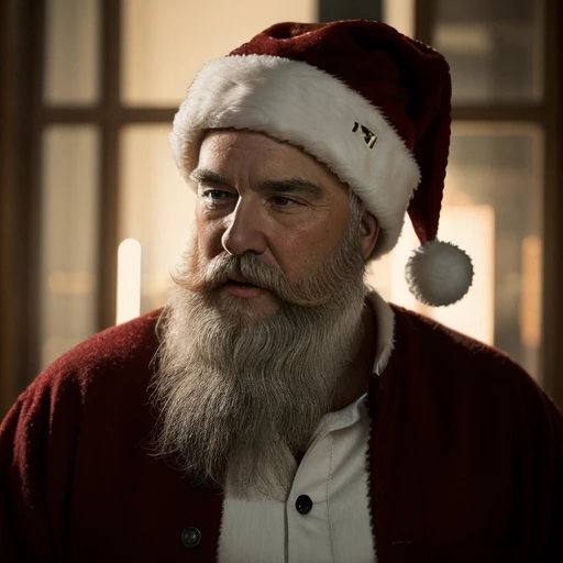 UHD, 4k, ultra detailed, cinematic, a photograph of <lora:Santa Claus 1.5:1.2>
Santa Claus a man with a beard wearing a red and white hat in Christmas Eve, epic, beautiful lighting, inpsiring