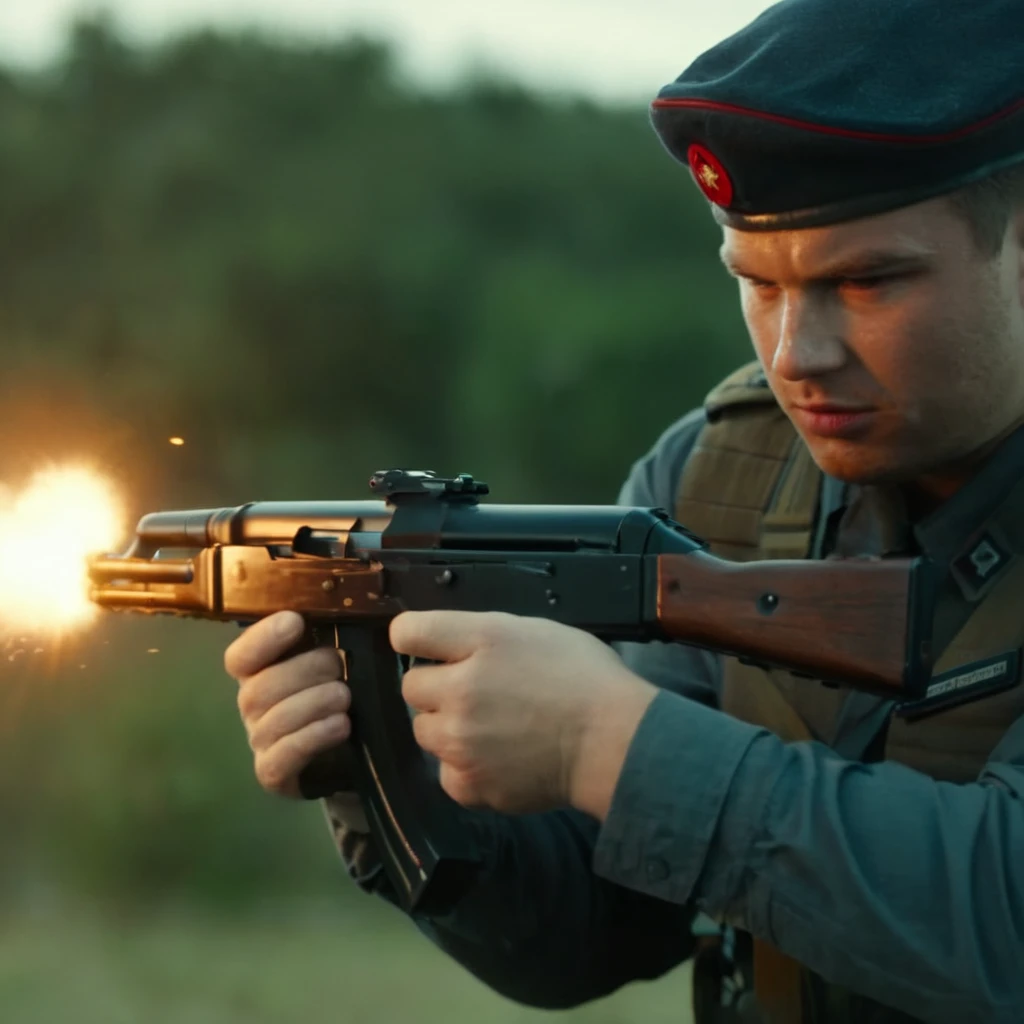 cinematic film still of <lora:AK-47:1.2>
AK-47 a person shooting an AK-47 gun in sky with a muzzle flash coming out of it perfection, shallow depth of field, vignette, highly detailed, high budget, bokeh, cinemascope, moody, epic, gorgeous, film grain, grainy