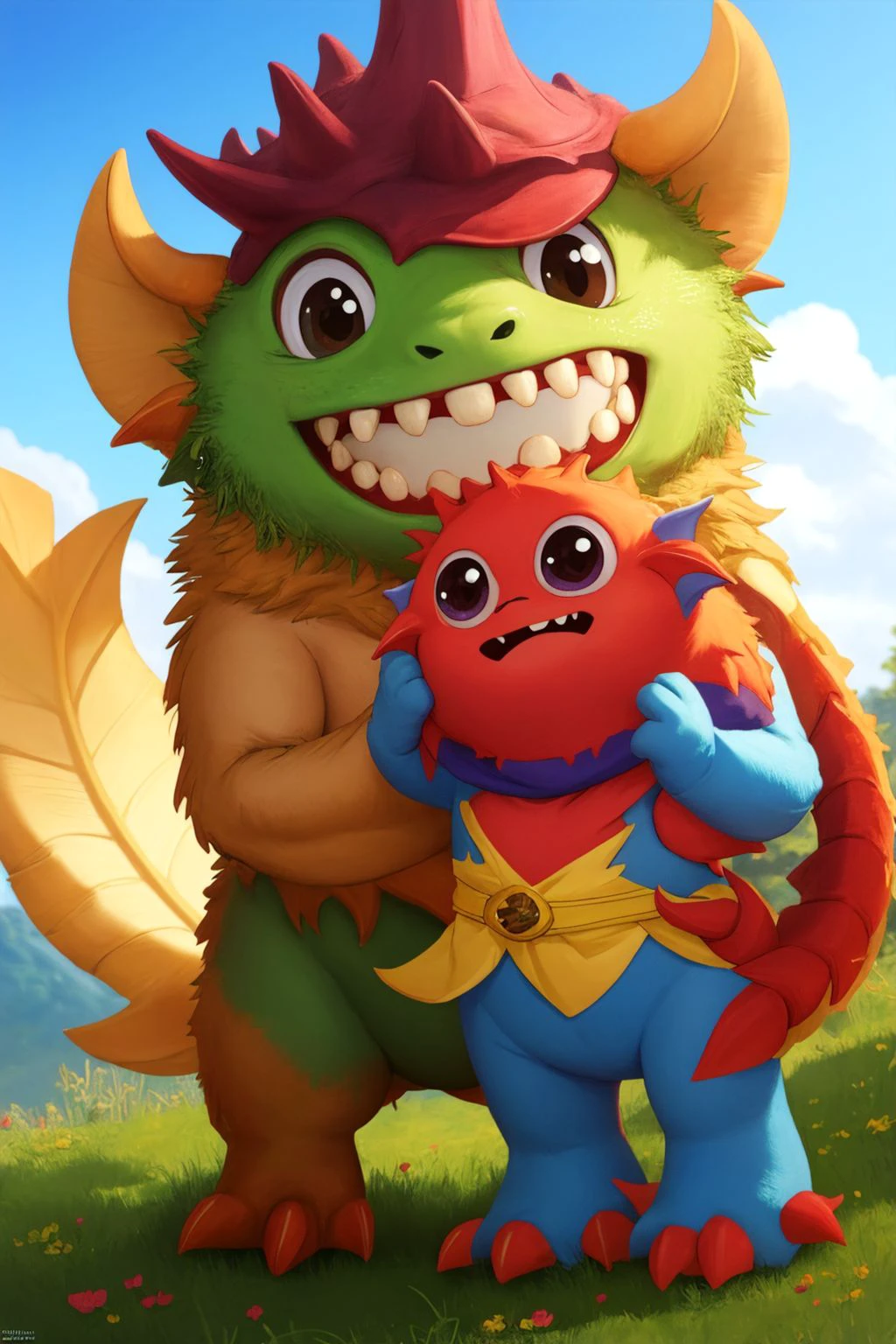 masterpiece, best quality, the cutest monster in the world