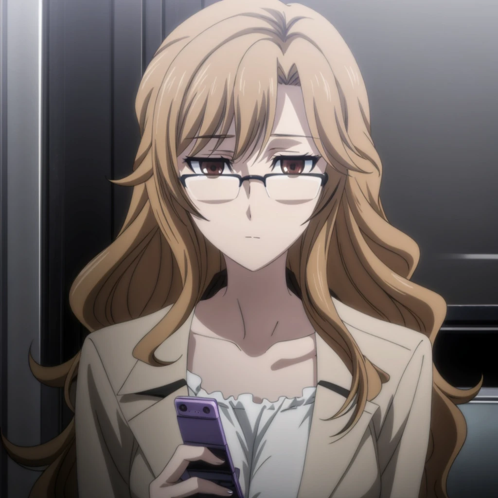 <lora:MoekaKiryu001:0.7>,<lora:add_detail:1>,<lora:boldline:-0.3>,<lora:noline:0.3>,
Moekazero,1woman,solo,expressionless,
long hair,brown hair,
glasses,collarbone,
looking_at_flip_phone,