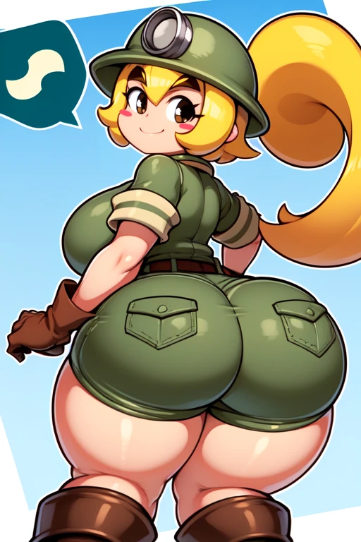 Garoto solteiro, Anime Femboy, curto, longos cabelos brancos, orelhas de lobo, cauda de lobo, olhos azuis, vestindo shorts curtos, meias altas, botas de combate pretas, usando moletom preto curto, peito achatado, super peito achatado, femboy solo, apenas um femboy ((peito achatado)), quadris largos, coxas grossas, big ass