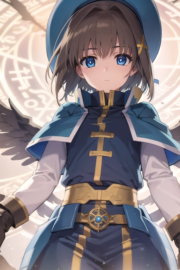 hayateyagami, <lora:hayate yagami v2-lora-nochekaiser:1>,
hayate yagami, yagami hayate, short hair, blue eyes, brown hair, hair ornament, x hair ornament,
BREAK fingerless gloves, gloves, hair ornament, hat, magic circle, magical girl, waist cape, wings,
BREAK outdoors, night, sky, starry sky, star \(sky\), moon,
BREAK looking at viewer, (cowboy shot:1.5),
BREAK <lyco:GoodHands-beta2:1>, (masterpiece:1.2), best quality, high resolution, unity 8k wallpaper, (illustration:0.8), (beautiful detailed eyes:1.6), extremely detailed face, perfect lighting, extremely detailed CG, (perfect hands, perfect anatomy),