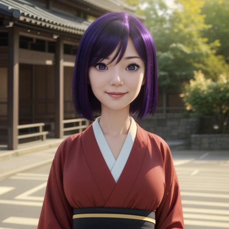 anime artwork ((Full-Body Shot)),<lora:Bunko:0.8> Bunko, purple eyes, purple hair, pale skin, short hair, blue bright pupils, red kimono,
Masterpiece, Best quality, beautiful, ((upper body)), Human, looking at viewer, crisp, clear, Digital painting, oil painting, best quality, detailed hair, detailed background, detailed body, detailed eyes, full body, cute, evil expression, evil smile, medium breast, round breast, perfect body, 1girl, solo, hands, young female,
east asian architecture, japanese clothes,
ultra high resolution, raw photo, deep shadow, low key, natural light, backlighting,
<lora:Furtastic_Detailer:0.5> <lora:hairdetailer:0.5> . anime style, key visual, vibrant, studio anime, highly detailed