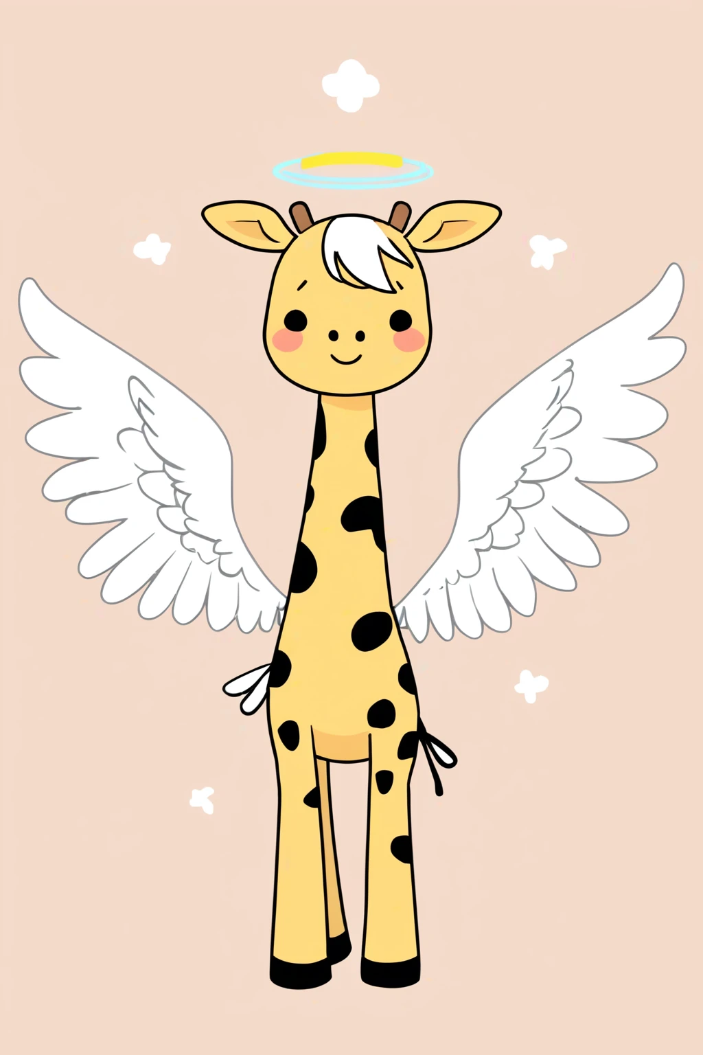 (poorly_drawn:1.1),,giraffe,wings,angel wing back,