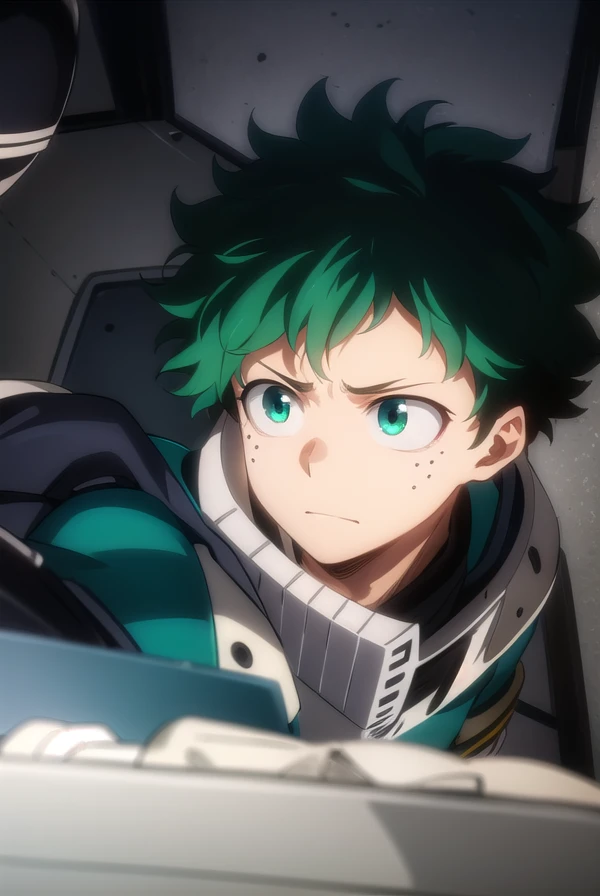 izukumidoriya, <lora:izuku midoriya s3-lora-nochekaiser:1>,
izuku midoriya, midoriya izuku, short hair, (green eyes:1.3), male focus, green hair, messy hair, freckles,
BREAK gloves, belt, white gloves, bodysuit, mask, green bodysuit,
BREAK outdoors,
BREAK ,
BREAK <lyco:GoodHands-beta2:1>, (masterpiece:1.2), best quality, high resolution, unity 8k wallpaper, (illustration:0.8), (beautiful detailed eyes:1.6), extremely detailed face, perfect lighting, extremely detailed CG, (perfect hands, perfect anatomy),