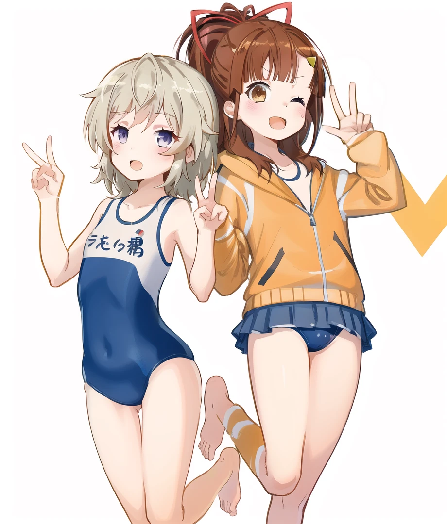 fingers, irizaki_mei, tateishi_shima, booru, 2girls, one eye closed, smile, open mouth, ;d, white background, blue one-piece swimsuit, simple background, competition school swimsuit, barefoot, ok sign,
<lora:GoodHands-vanilla:1>, <lora:kohakuV5_rev2:0.8>, <lora:haifuri-loha-bundle-60000:0:1:lbw=1,0,0,0,0,0,0,0,0,0,0,0,0,0,0,0,0,1,1,1,1,1,0,0,0,0>, <lora:linneamix_v74:0.3>