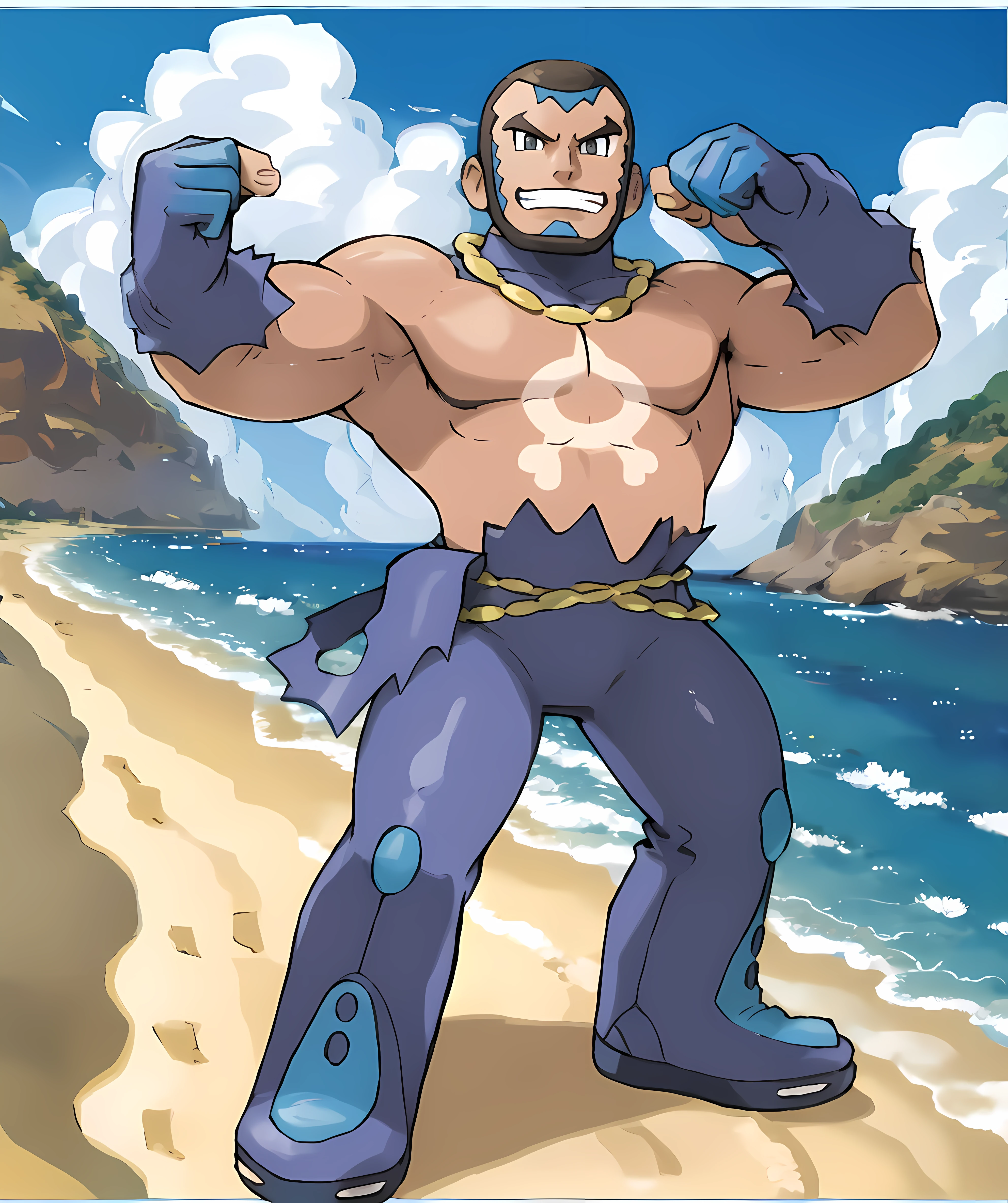 NSFW, best quality, cloudy weather, (ultra realistic, 8K), (only:1.5), (male:1.5), muscular, veiny muscles, bulging muscles, wide chest, thick thighs, thick arms, popping veins, looking directly at viewer, highly, powerfull strong mighty, handsome alpha male, wide thick chest, large pecs, large biceps, abs, large shoulders, Big muscles, Muscle growth, Bodybuilding, R-18, Big arms, bulk up, Growth, bodybuilder, Hyper muscle, full body shot, Abdominal muscles, Hyper abdominal muscles, Growth muscle, Power up, definition, Big Abdominal muscles, Abdominal muscles, muscle, All Nude, Nude, Completely naked, nude, bodybuilding, Big arm, muscle reg, Big regs, spread legs, shota, Hop, Pokemon, Pokemon Sword and Shield, character, game character, Pokemon trainer, bodybuilding, Hyper cock, Big cock, humanoid penis, penis, big penis, hyper penis, Muscle shota, 筋Shota, Shota, Human, Man, Boy, young man, young boy, children, young face, light purple hair, No Tattoo, Not Tattoo, lay down, Lay Egg, Spawning, Lay Eggs, spawning, anal, anal Birth, Laying, Eggs, Oviposition, lying position, spawning, spawning pose