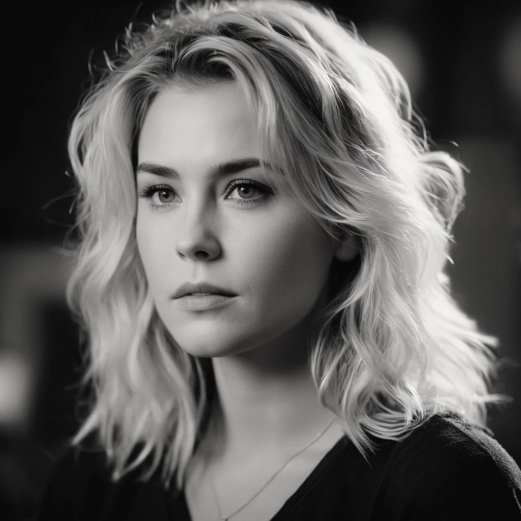 cinematic film still of <lora:Shelly Webster:1.2>
Shelly Webster a drawing of a blonde messy choppy_hair woman with a black and white background Graphic Novel Style, shallow depth of field, vignette, highly detailed, high budget, bokeh, cinemascope, moody, epic, gorgeous, film grain, grainy