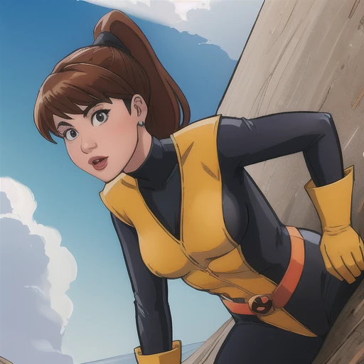ktpryde, 1girl, ponytail, <lora:kitty:1>, nsfw