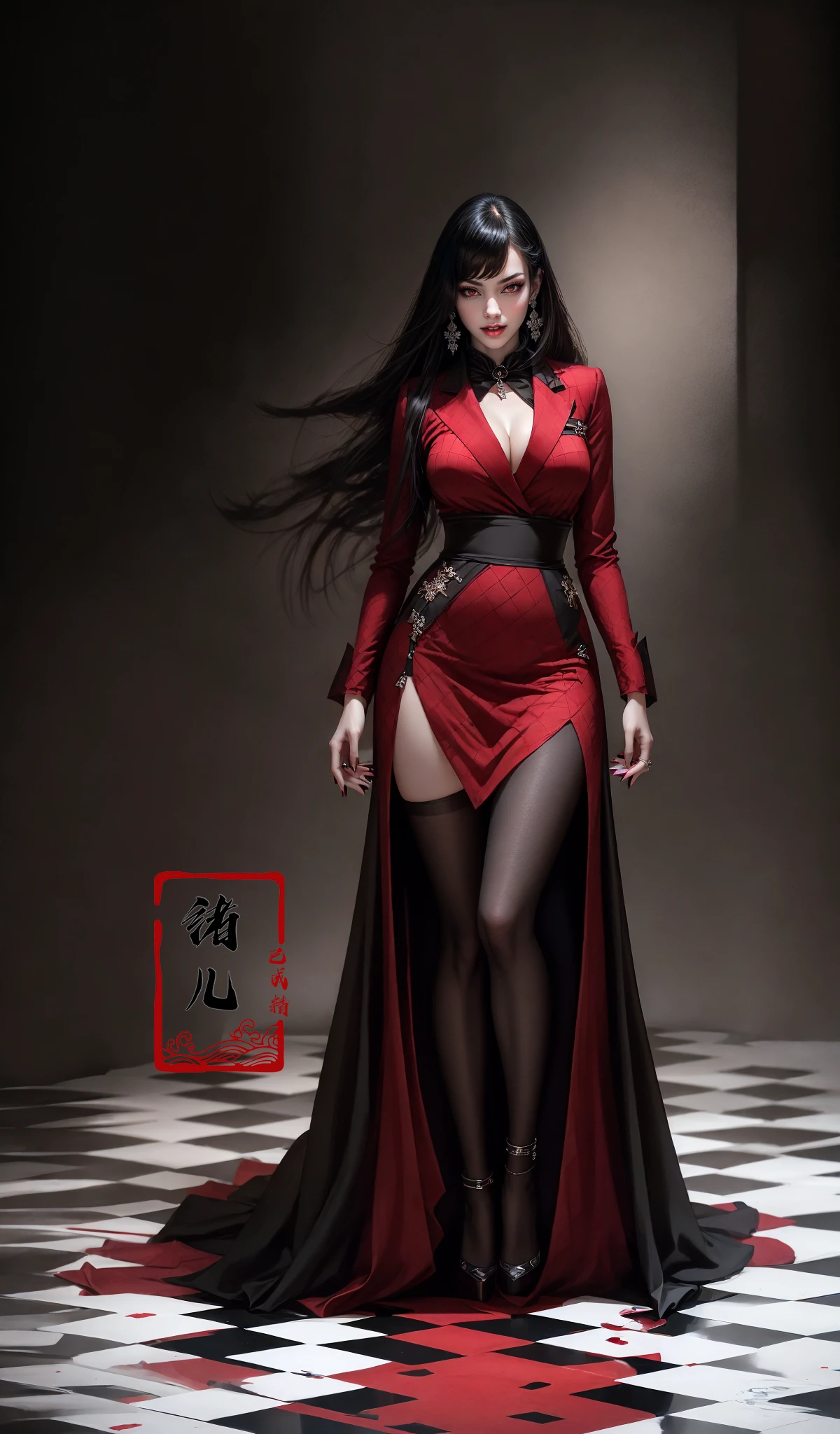 Yumeko Jabami
nail polish red nailsred eyesparted lips (Mole under eye:0.8), (full body:1.5),
<lora:~Q?-Yumeko Jabami:0.8>open mouth,rolling eyes,