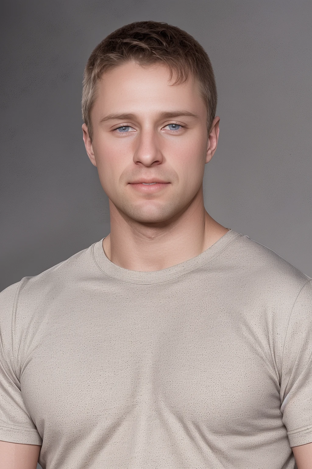 closeup professional photo of male sc_abe  <lora:sc_abe-06:0.75> wearing a classic well-fitted crew-neck t-shirt, neutral backdrop, even and flattering lighting, soft diffused lighting, confident and empowering mood, looking at camera, facial hair