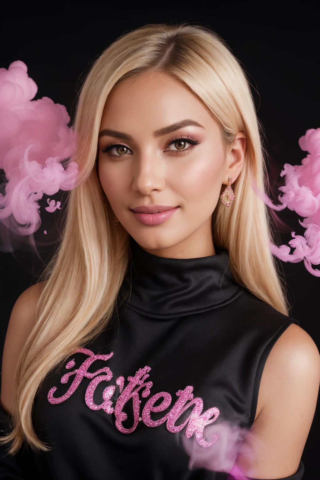 ((Black Theme, Black and Pink Backdrop)) (Close-Up Shot, Face Portrait:1.4) (Blonde:1.5) DV_Betty_Sue_Vicious  wearing (Blue Jeans and a Black sweatshirt :1.3), 35mm, F/2.8, ((Photo Focus, DOF, Aperture, insanely detailed and intricate, character, hypermaximalist, elegant, ornate, beautiful, exotic, revealing, appealing, attractive, amative, hyper realistic, super detailed, heresy flares)) (smiling at viewer)   (volumetric pink smoke:1.3) (pink lens flare:1.2)(sharpness:1.3)(details:1.3)