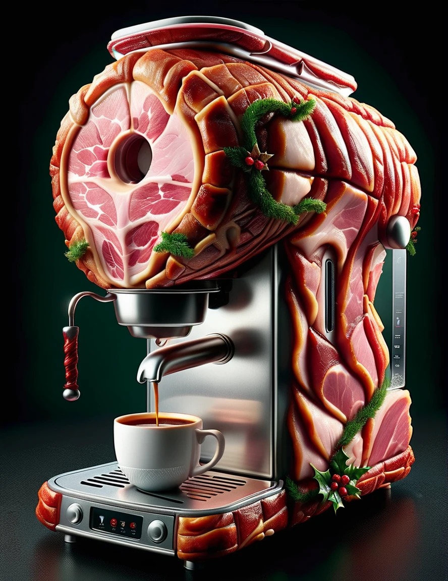 <lora:SDXLElfMeat:1> HamStyle, detailed Dynamic shot of a fantasy coffee machine, high quality, piping hot cup of elf blood