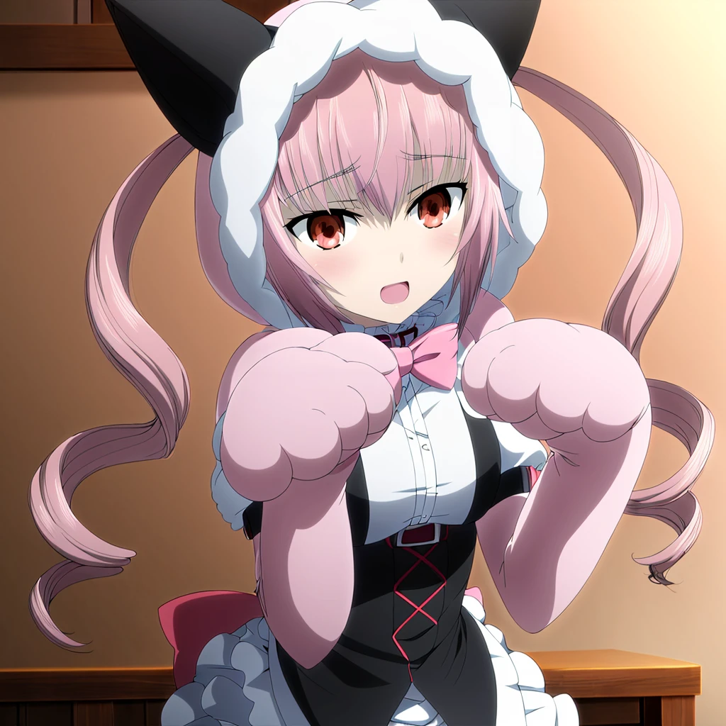 <lora:FarisNyanNyan009:0.6>,<lora:add_detail:1>,<lora:boldline:-0.8>,<lora:noline:0.3>,
FarisNyanNyan,1girl,twin drills,solo,
paw gloves,cafe,