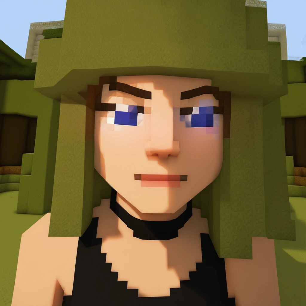 best quality,masterpiece,highly detailed,ultra-detailed, <lora:neg4all_bdsqlsz_V3.5:-1 > <lora:minecraft_last:2> in minecraft world ,game cg, 1girl, close-up, blocky person,