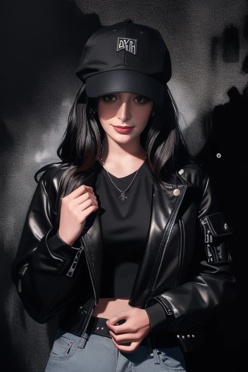 a woman in a black jacket and jeans posing for a picture with a black background and a black background, Mayichi, studio portrait, a portrait, private press
masterpiece,best quality,high quality,highres,natural light,ray tracing,volumetric light,realistic,photorealistic,ultra highres,vivid, <lora:Mayichi-000001:1>