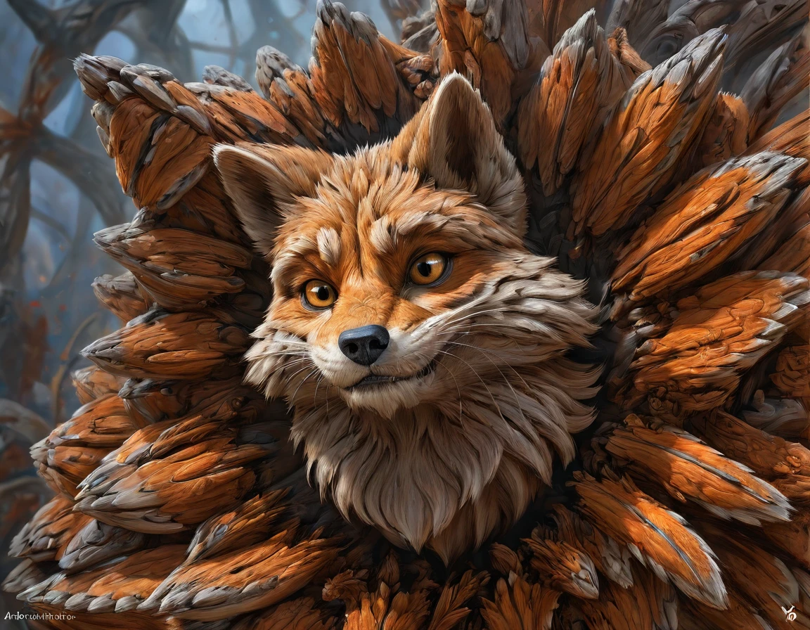 "watercolor painting fur m3d . vibrant, beautiful, painterly, detailed, textural, artistic", "fur m3d, extremely detailed, digital painting, artstation, concept art, smooth, sharp focus, illustration, intimidating lighting, incredible art"