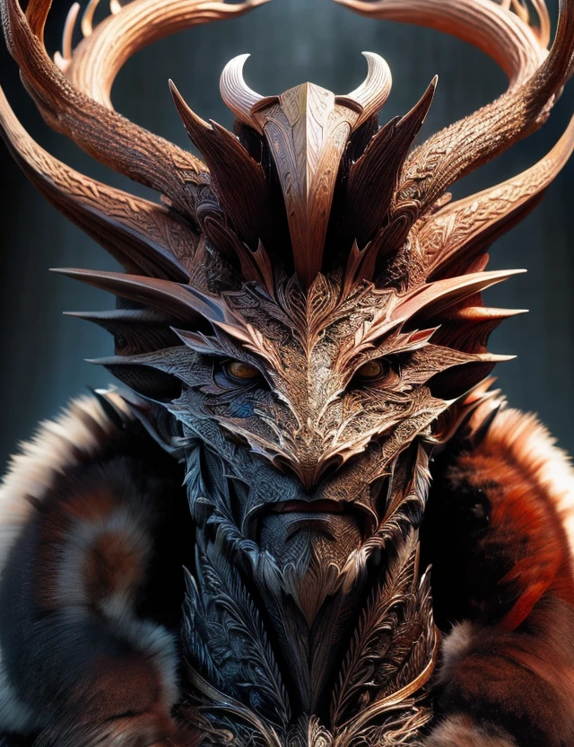 hyper detailed masterpiece, dynamic, awesome quality, DonMR31nd33r, male dragon human form, male human, human head and face, scaled skin, slitted pupils, horns,mane, fingers with talons, sense of mystique and hidden power, protective <lora:DonMR31nd33r:0.8>