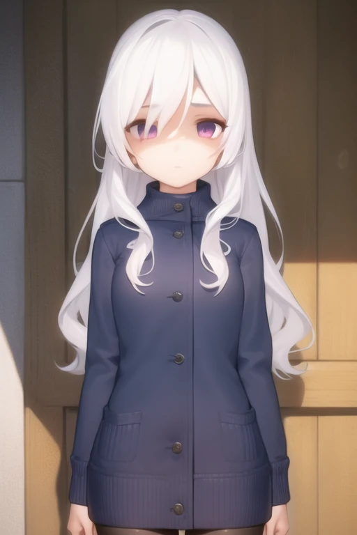 1girl, solo, masterpiece, <lora:yanderev2:0.75>, yandere, shaded face, empty eyes, cowboy shot, long hair, white hair,