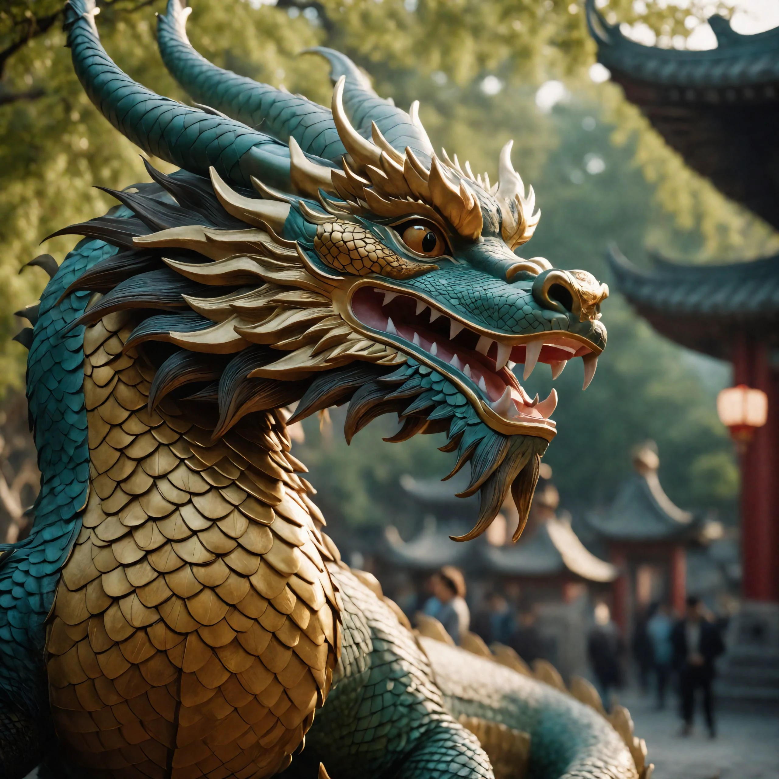 cinematic film still (masterpiece:1.2),best quality,PIXIV,Chinese dragon,, cinematic photorealistic, 8k uhd natural lighting, raw, rich, intricate details, key visual, atmospheric lighting, 35mm photograph, film, bokeh, professional, 4k, highly detailed . shallow depth of field, vignette, highly detailed, high budget, bokeh, cinemascope, moody, epic, gorgeous, film grain, grainy