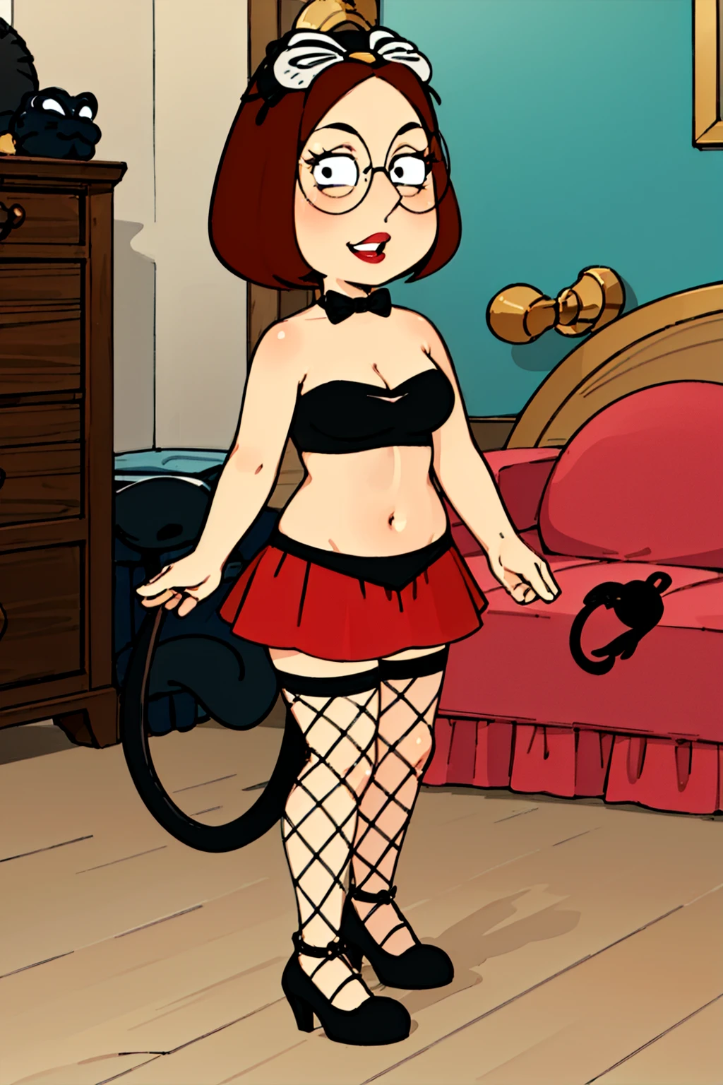 Mavis, hotel transylvania, at the castle, open legs, hotel transylvania, red sneakers, micro bikini, pornographic exposure, seductive posture,