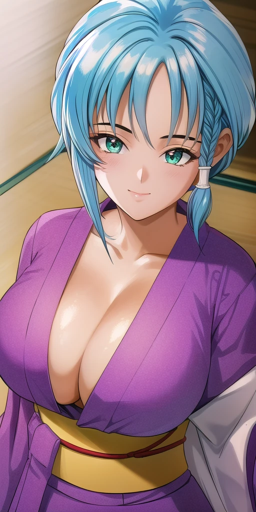 <lora:aoi_karinV2:.9> aoi_karin, huge_breasts, standing, solo, kimono, masterpiece, best quality, detailed face, detailed eyes, highres,