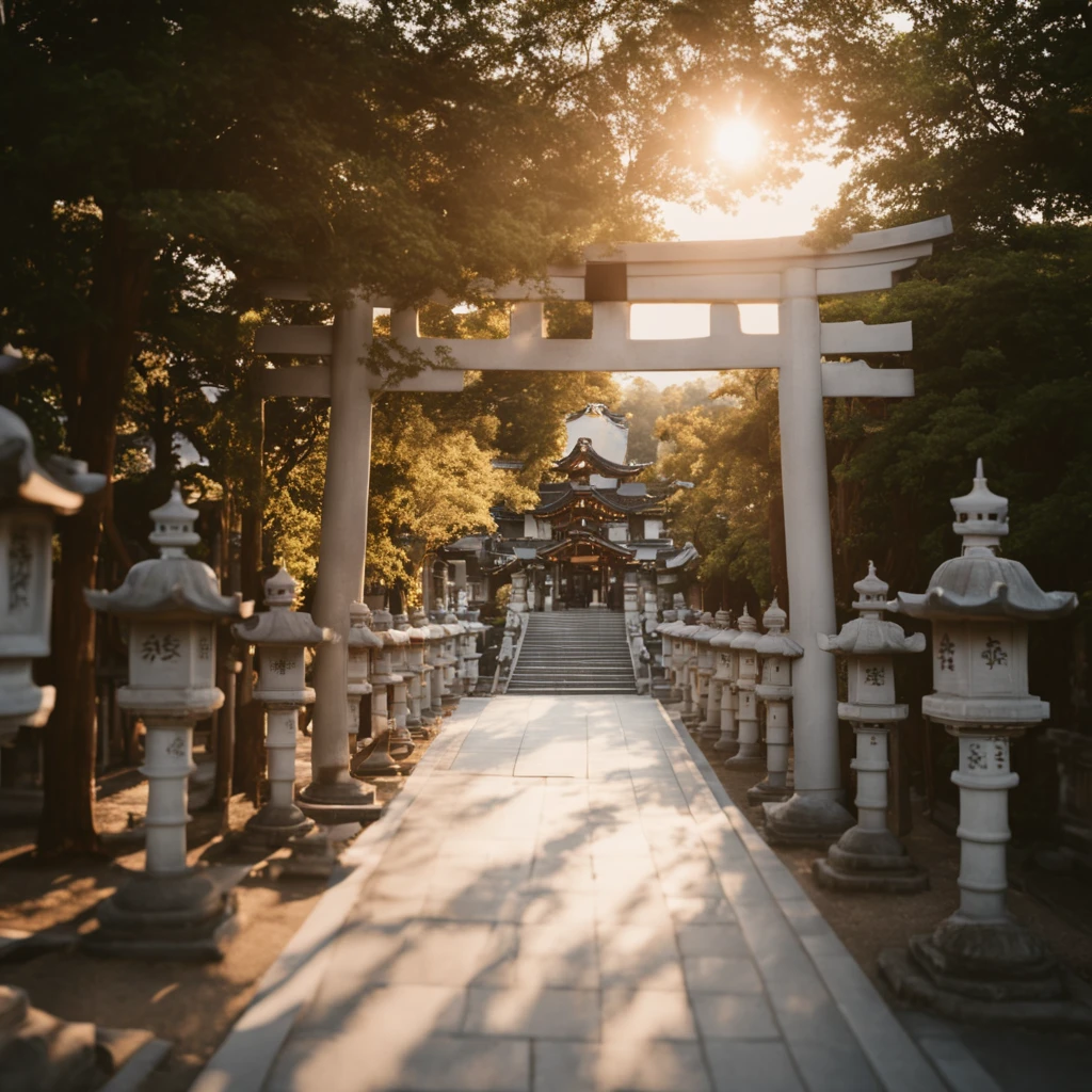 cinematic still best quality, ultra-detailed,
jinzya, shrine, tree, scenery, stone lantern, torii, outdoors, statue, real world location, day, pavement, stairs, sunlight, architecture, road, realistic, photo background, photo (medium), photorealistic
<lora:sd_xl_offset_example-lora_1.0:0.5>   <lora:Jinzya_SDXL_V1:1> . emotional, harmonious, vignette, highly detailed, high budget, bokeh, cinemascope, moody, epic, gorgeous, film grain, grainy