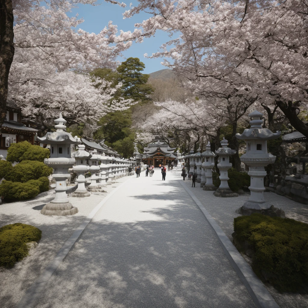 cinematic still best quality, ultra-detailed,
jinzya, shrine, tree, cherry blossoms, scenery, outdoors, real world location, road, architecture, building, day, spring (season), stone lantern, bush, realistic, photo background, photo (medium), photorealistic
<lora:sd_xl_offset_example-lora_1.0:0.5>   <lora:Jinzya_SDXL_V1:1> . emotional, harmonious, vignette, highly detailed, high budget, bokeh, cinemascope, moody, epic, gorgeous, film grain, grainy