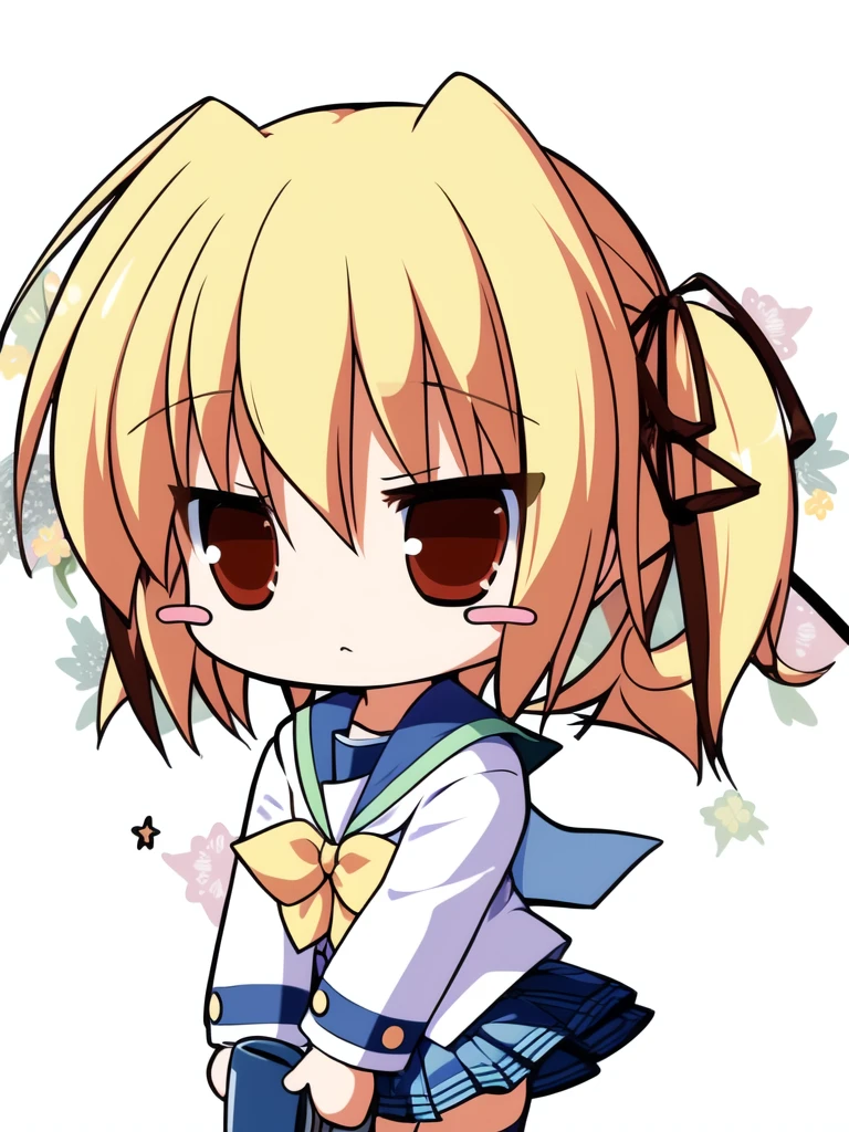 <lora:TakanashiYaya:1> TakanashiYaya, 1girl, solo, chibi, school uniform, thighhighs, skirt, bow, blush stickers, serafuku, white thighhighs, zettai ryouiki, simple background
((((masterpiece)))), high quality, very_high_resolution, large_filesize, full color