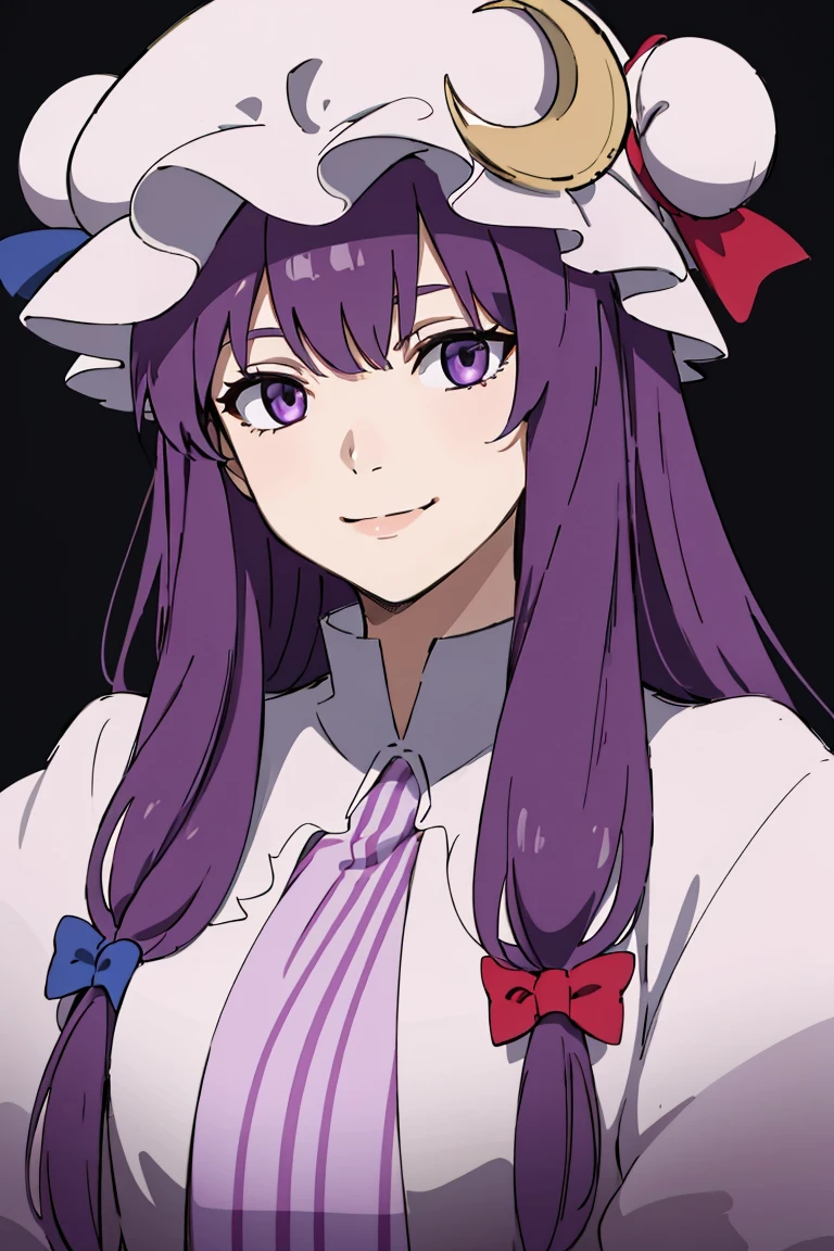 (masterpiece,ultra-detailed,ultra quality:1.3),1girl,Mamimi Tanaka,Purple hair、Twin tails、Wavy hair,Hands behind head, arms raised, protruding lips, simple background, 6th figure,