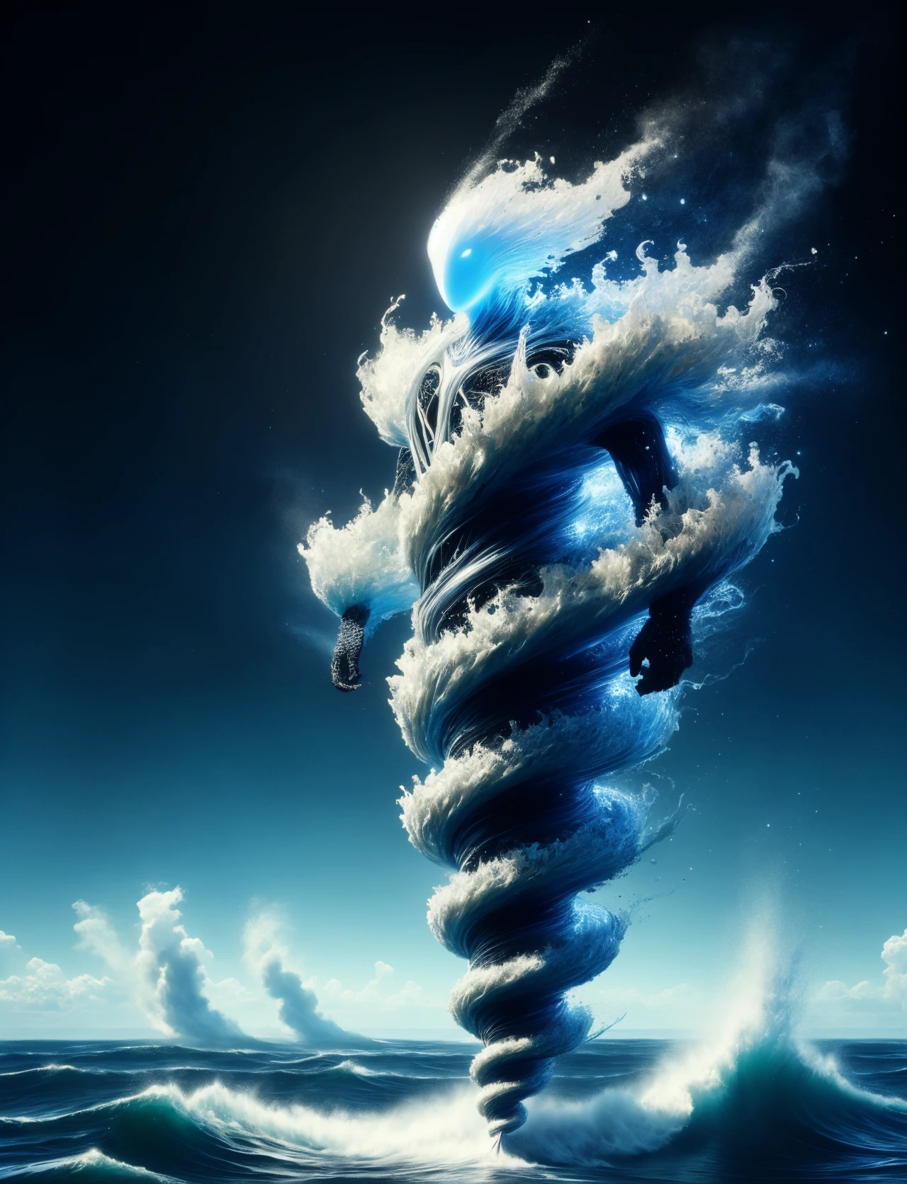 hyper detailed masterpiece, dynamic, awesome quality,massive oceanic floating DonM3l3m3nt4l, computer-controlled,growth,technological,hollow,jolly <lora:DonM3l3m3nt4l:0.85>