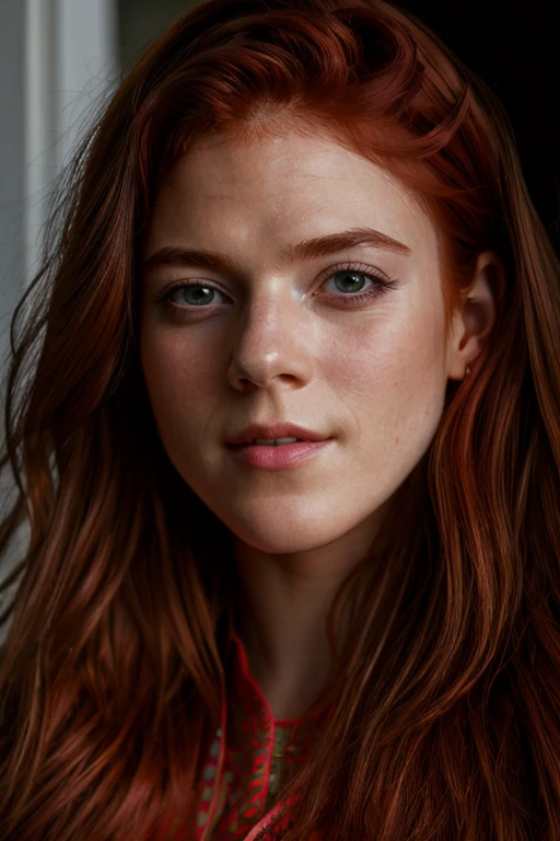<lora:Rose_Leslie:1> masterpiece, best quality, detailed face, a mature r1873l, 1girl, solo, red hair,