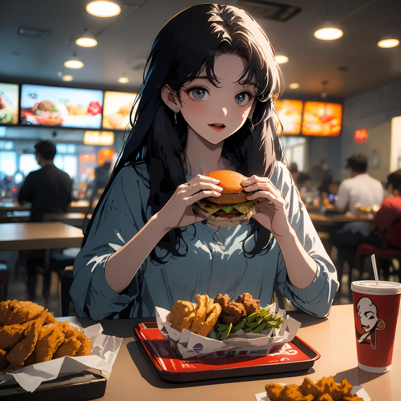 kendeji,food,burger,
Best quality,masterpiece,ultra high res,<lora:è¯å¾·åº v2:0.6>,