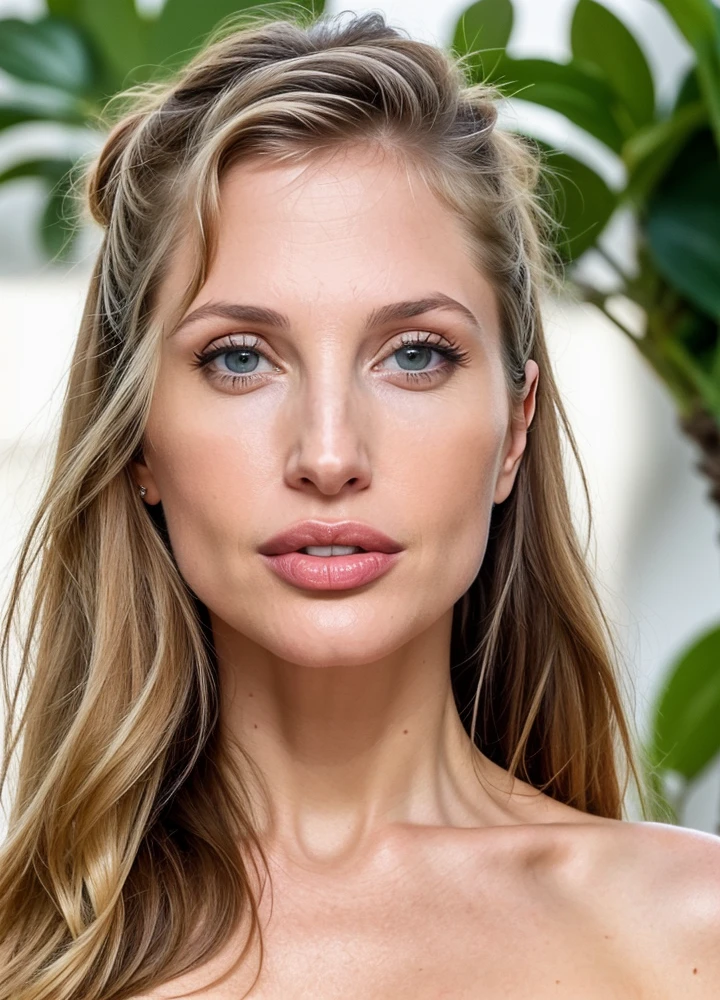 close up portrait of amandaeliselee-ti , by Flora Borsi, style by Flora Borsi, bold, bright colours, ((Flora Borsi)), by Peter Lindbergh