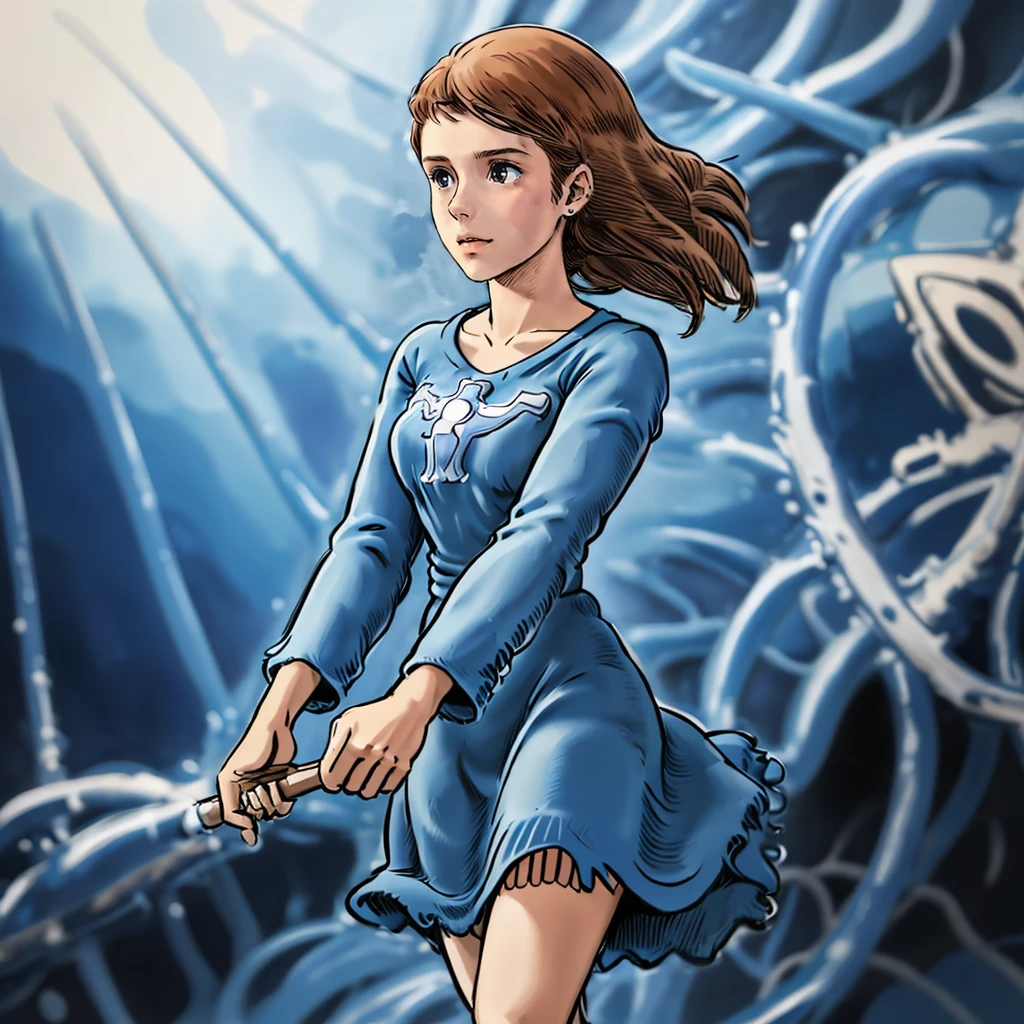 <lora:NausicaaC002:0.7>,
NausicaaC,1girl,
blue dress,