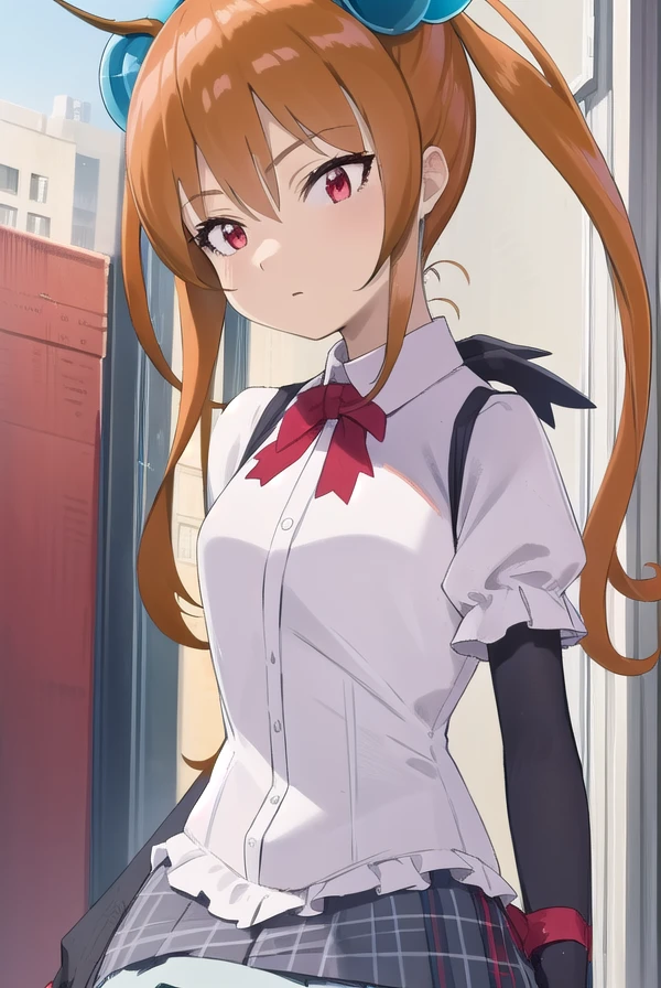 alisasoutherncross, <lora:alisa southernrcross movie-lora-nochekaiser:1>,
alisa southerncross, long hair, hair ornament, animal ears, twintails, (red eyes:1.3), cat ears, orange hair,
BREAK skirt, shirt, bow, white shirt, short sleeves, wings,
BREAK looking at viewer, (cowboy shot:1.5),
BREAK <lyco:GoodHands-beta2:1>, (masterpiece:1.2), best quality, high resolution, unity 8k wallpaper, (illustration:0.8), (beautiful detailed eyes:1.6), extremely detailed face, perfect lighting, extremely detailed CG, (perfect hands, perfect anatomy),