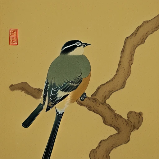 <lora:SDHNHï¼ganshiba):1>Song Dynasty flower and bird painting, Song Huizong, (highest quality, masterpiece, art, Chinese painting, line drawing, line drawing, extreme details) (Clear paws) (Clear eyes) (Clear feathers) (Ink artistic conception) (Rendering) (Leave blank )