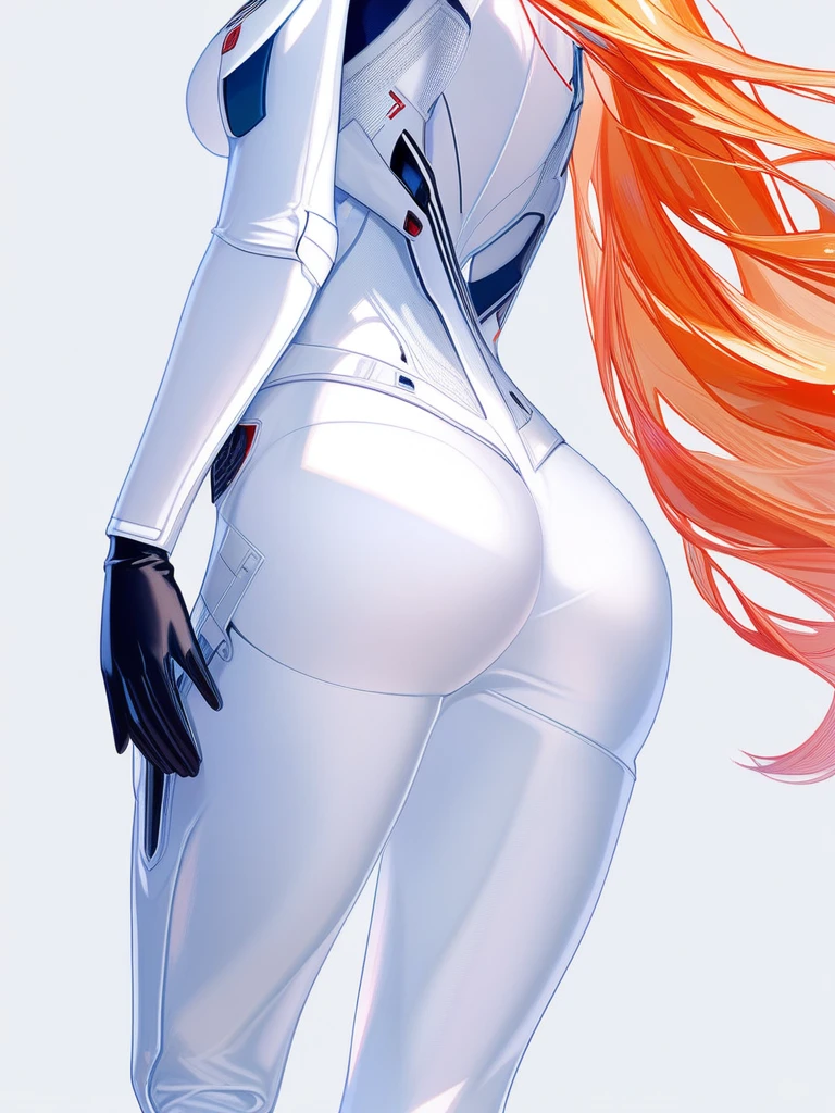 (masterpiece:1.2),(Highest quality),(Very detailed),(Ultra-high resolution),(Best illustrations),8k,wallpaper,Samus Aran,ponytail,Metroid,(The fabric is very thin, a white Zero Suit that clearly shows the shape of the body.:2.0),(Back view:2.0),whole body,psychedelic,Neon Art,Vector art,Layered textures,sf,cyber punk,(Super sexy:2.0),(Super huge breasts:2.0),(Super thick thighs:2.0),(Super sexyなパワードスーツ:2.0),(Detailed depiction of the Zero Suit:2.0),(Super sensual:2.0),(Background is black with cosmic geometric patterns:2.0),(American comic book style:2.0)