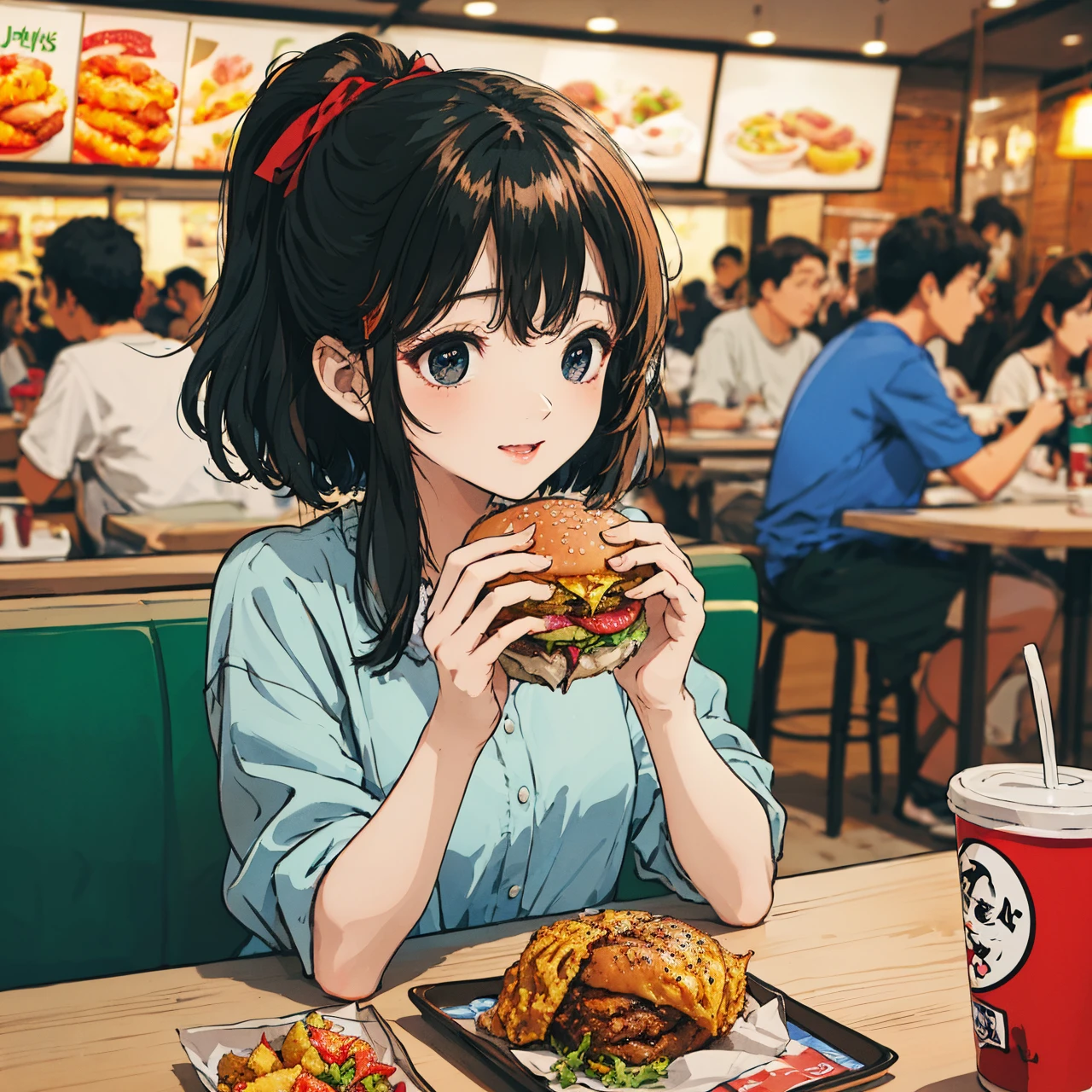 kendeji,food,burger,
Best quality,masterpiece,ultra high res,<lora:è¯å¾·åº v2:0.6>,