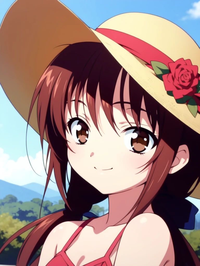 <lora:HayamiAyumi:0.8> HayamiAyumi, 1girl, solo, hat, brown hair, brown eyes, flower, long hair, smile, sun hat, hat flower, rose, dress, 
((((masterpiece)))), high quality, very_high_resolution, large_filesize, full color, 2005s \(style\), anime, anime_screencap, animated gif, mp4 ,video, animated,