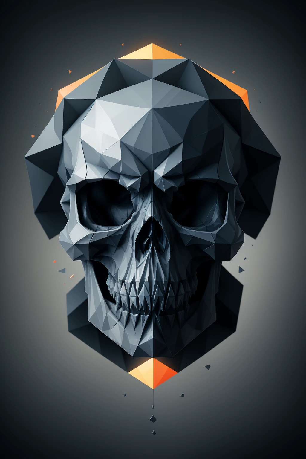 a overlord skull made out of ral-polygon <lora:ral-polygon-sd15:1>